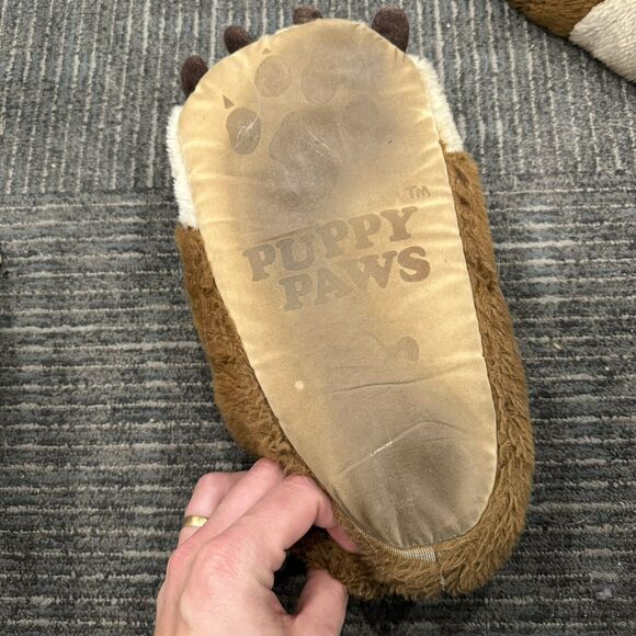 Kinsman Puppy Paws Slippers Faux Fur Size Men M 7-9 Dog Paws Claws - LBN - Picture 4 of 4